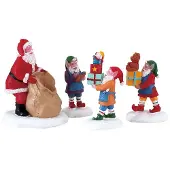 Lemax Kerstfiguur Present procession set of 4