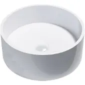 Best design Opbouw Waskom Just Solid Surface Knock 40 cm Mat Wit