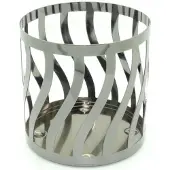 Yankee candle Curve Gun Metal Jar Candleholder