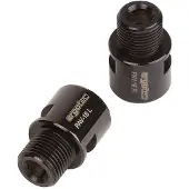 Ergotec Pedaal asverlenger 9/16 - RVS zwart