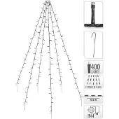 ML Vlaggenmast kerstboom | | 10 x 8 meter (400 leds, Buiten)