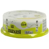 Maxell Cd-r 80 700mb 25 Spindle Inkjet Printable