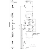 Nemef Meerpuntssluiting 4923 - Cilinderbediend - DM 55 - PC 72 - 24x1950mm - D1/2/3/4 - SKG***
