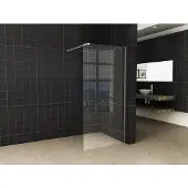 Mueller Slimline inloopdouche 85cm helder anti-kalk inclusief chroom profiel & stang