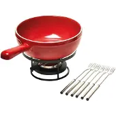 Emile Henry Grand Cru fondueset - Ø 24 cm - rood