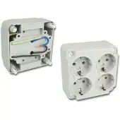 Enzo ABL Deksel kabeldoos uni ABL 4 x wcd - 4047880