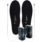 Therm-ic - Inlegzolen en binnenschoenen - Set Heat Flat + C-Pack 1300 B voor Unisex - Zwart