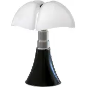 Martinelli Luce Design tafellamp Minipipistrello, dimbaar, bruin / roest, Woon-/ Eetkamer, Roestvrij staal, Design, tafellamp