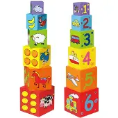 Vigatoys Viga Toys - Stapeltoren - 6 blokken