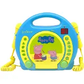 Pipsa Possu Peppa Pig Draagbare CD-speler met 2 Meezingmicrofoons