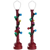 Lemax Red globe street lamp set of 2 b/o (4.5v)