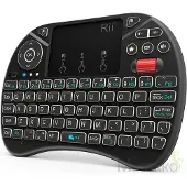 Rii i8X RGB RF Draadloos QWERTY Engels Zwart
