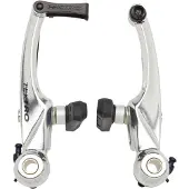 Tektro V-brake remset - 102 mm arm - 60 mm remblok - Anodized aluminium - Zwart
