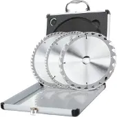 Scheppach Cirkelzaagblad Ø210mm - Set van 3 - Tungsten carbide - 24T 48T 60T