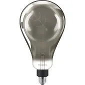Philips Ledfilamentlamp Giant - Smoke - D16,2cm - Dimbaar - Warm Wit - E27 - 6,5w