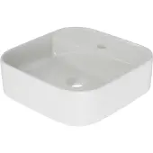 Plieger Wastafel Fresno Opbouw Wit met Kraangat 42x42 cm
