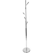 Leitmotiv kapstok Fushion black w. rubber wood (Kleur: chroom)