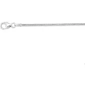 Trendjuwelier huiscollectie 4100381 Collier Witgoud Slang Rond 1,0 mm