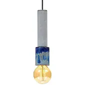 Serax Hanglamp Terres De Rêves Lighting By Anita Le Gre Blue 7 x 7 x 28,5 cm