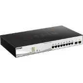 D-Link 10 P Gigabit PoE Smart Switch incl 2p SF