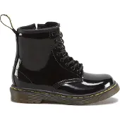 Dr. Martens 1460 Patent leren veterboots zwart kleuter Meisjes Leer Effen - maat 22