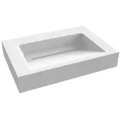 Best design Wastafel indoor just-solid 60x46x13 cm mat wit