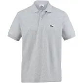 Lacoste polo grijs gemeleerd Classic Fit