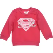 Superman Supergirl sweater Mommy's Lil'Hero fuchsia 68
