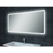 Wiesbaden Quatro spiegel 120x60x3.5cm 5mm 12volt LED met lichtschakelaar en spatwaterdicht aluminium