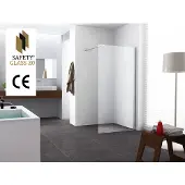 Wiesbaden Graffic inloopdouche 1000 x 2000 x 10 mm nano safety glass folie helder glas/chroom