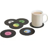 Gift Republic onderzetters | vinyl | 6 stuks