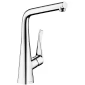 Hansgrohe Metris keukenkraan RVS look