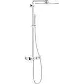 GROHE Euphoria SmartControl 310 Cube Duo Regendouche - Ø 31 cm - Vierkant - Inclusief thermostaatkraan - Met CoolTouch technologie - Chroom