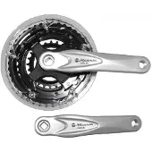 Miranda crankset alu zilver 22/32/42t vlak +0 mm