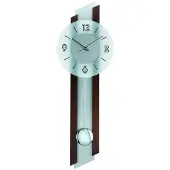 AMS Wandklok met slingeruurwerk W7207x1 met chromen slinger