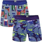Muchachomalo Boys Boxershort 2-Pack Life is a Journey -158-164 (blauw, 158-164)