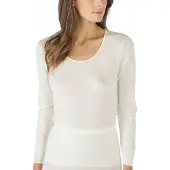 Mey Spencer 1/1 mouw Serie Wool&Silk Wit | Maat 42