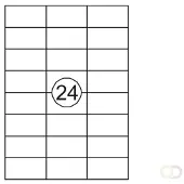 Quantore Etiket 70x37mm 2400stuks - 2 stuks