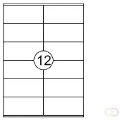 Quantore Etiket 105x48mm 1200 stuks - 2 stuks