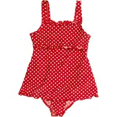 Playshoes Badpak Met Uv-bescherming Rood-wit | Maat: 110