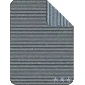 Ibena Plaid Ibena Jacquard Lelu Grijs Blauw