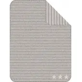Ibena Plaid Ibena Jacquard Lelu Grijs Beige