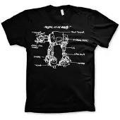 Merchandising STAR WARS - T-Shirt AT-AT Sketch - Black (S)