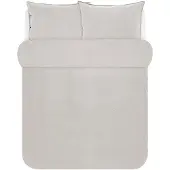 Marc O'Polo Dekbedovertrek Senja Soft Oatmeal Katoen-200 x 200 / 220 cm | 2-Persoons