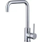 Best design Sort keukenkraan chroom 32cm hoog