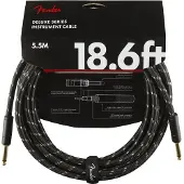 Fender DELUXE INSTRUMENT CABLE STRAIGHT/STRAIGHT 18.6' BLACK TWEED