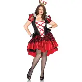 Leg avenue Hartenkoningin kostuum voor dames + size
