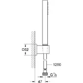 GROHE Euphoria Cube badset met slang 125 cm Chroom