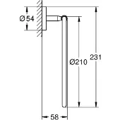GROHE Bau Cosmopolitan Handdoekring chroom