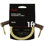 Fender DELUXE INSTRUMENT CABLE ANGLE/ANGLE 1' TWEED